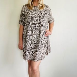 H&M leopard T-shirt dress